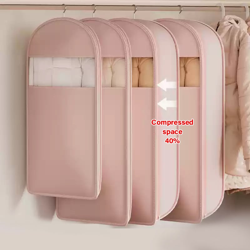 🔥New Hot Selling❤️‍🔥2025 Space Saving Hanging Garment Bag with Self Compression Zipper