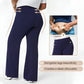 Flatter Your Waist Instantly! No-Zip Tummy-Control Wide-Leg Pants
