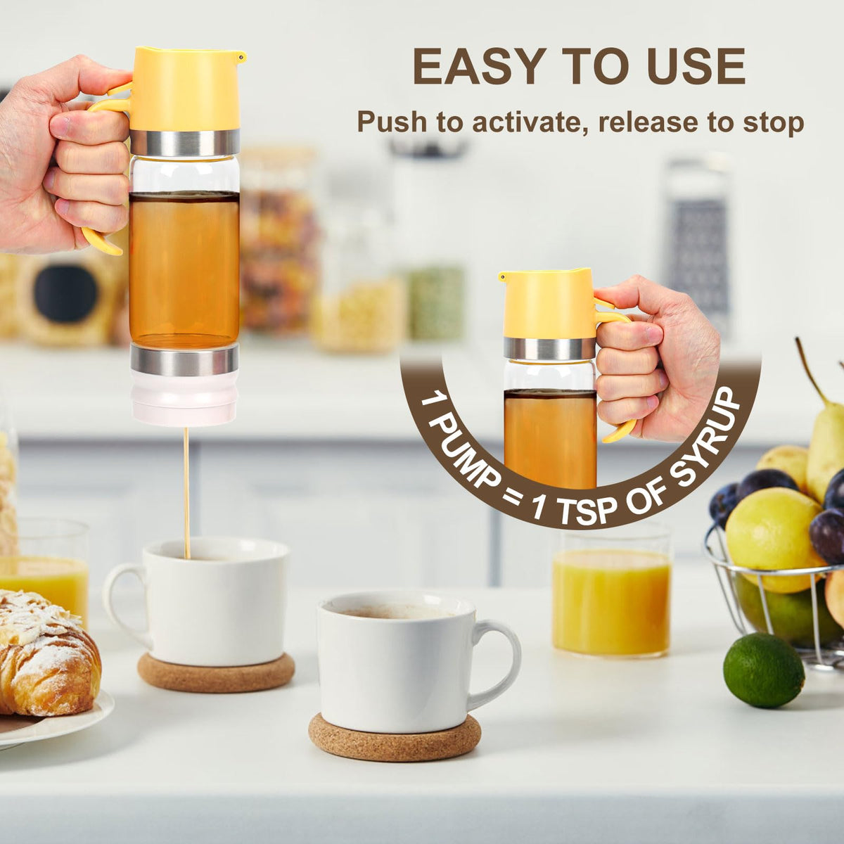 Stop Sticky Mess Instantly! No-Drip Glass Honey Dispenser