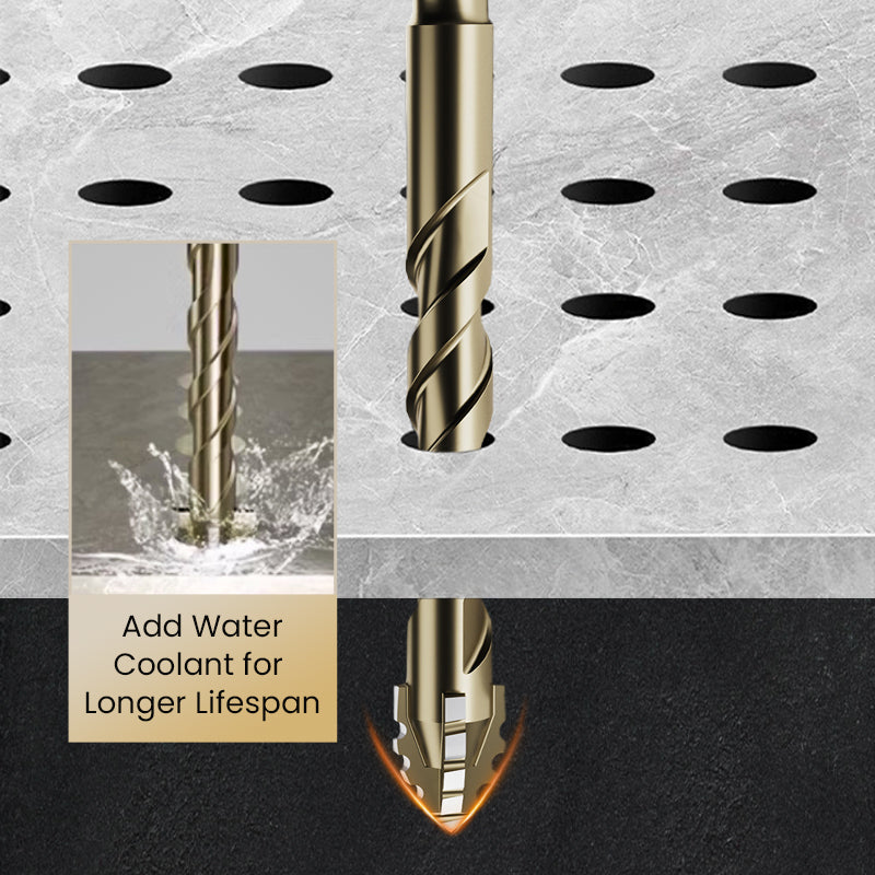 🔥2025 Hot Sale 50% OFF🔥High-Strength 4-Flute Serrated Eccentric Drill Bit Kit