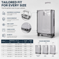 Protect Luggage Instantly! Clear PVC Suitcase Cover