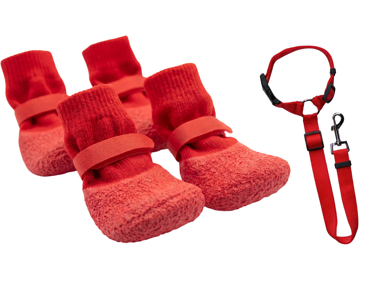 Waterproof Dog Shoes – Non-Slip, Breathable & Secure Fit