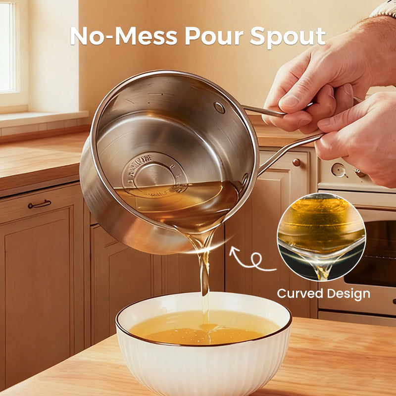 Fry Crispy Food Instantly! No-Splash Oil-Saving Stainless Fryer
