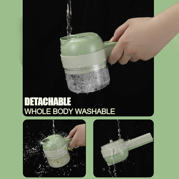 4-in-1 Food Chopper – Chop, No Mess