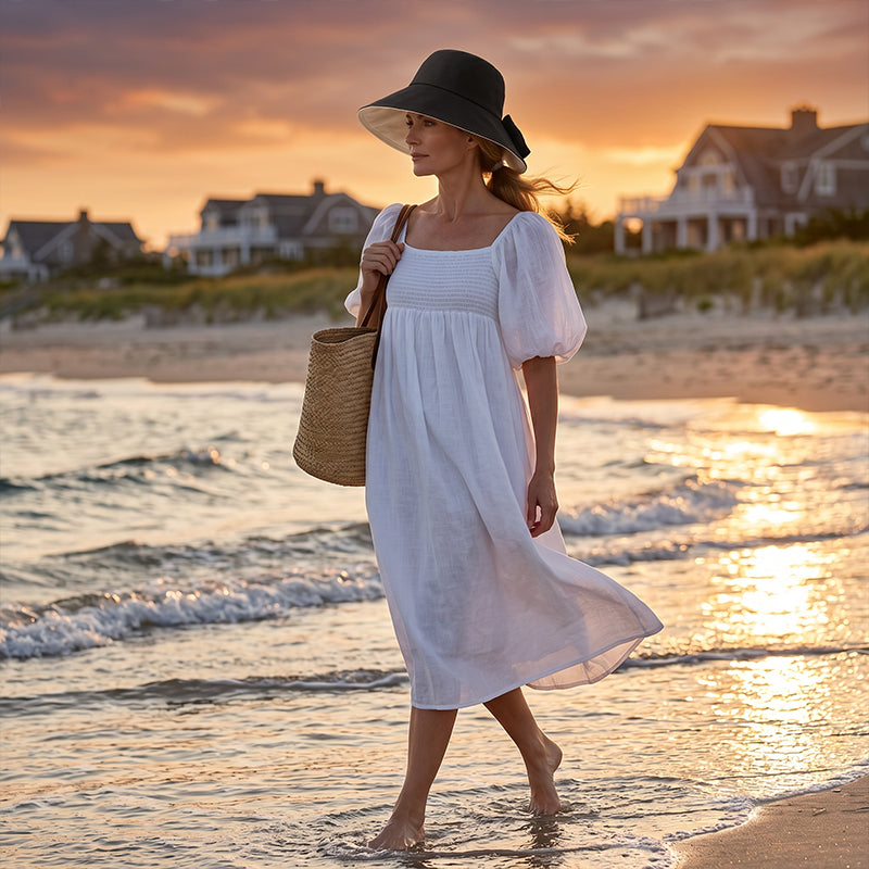 Limited stock ⏰️ Women's Bowknot Wide Brim Sun Protective Hat