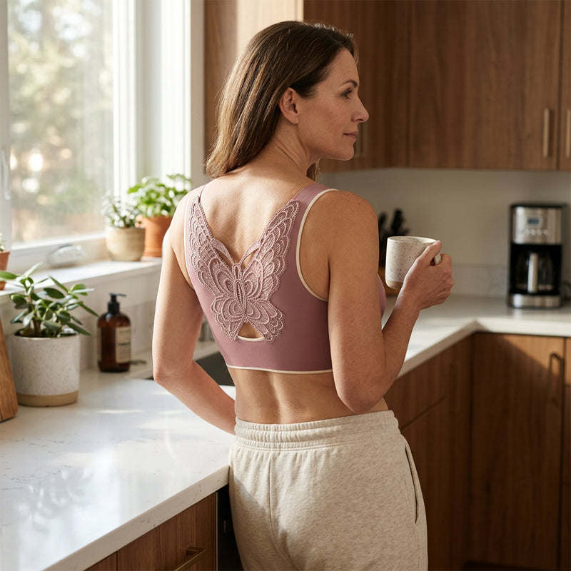 Buy 2 Get 1 Free 💗 Plus-Size Wirefree Bra – Ice Silk & Full Support
