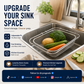 Dry Dishes Instantly! Stainless Steel Over-Sink Rack