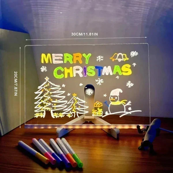 Create Glowing Art Instantly! LED Acrylic Drawing Board