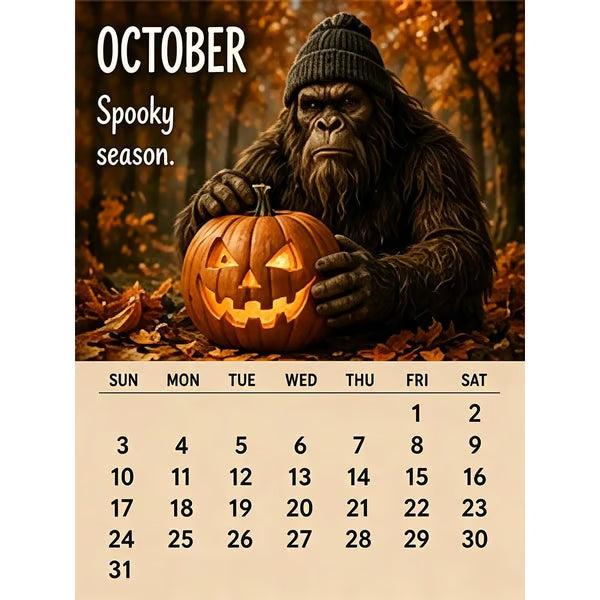 2027 Bigfoot Wall Calendar – Funny & Unique Gift Design