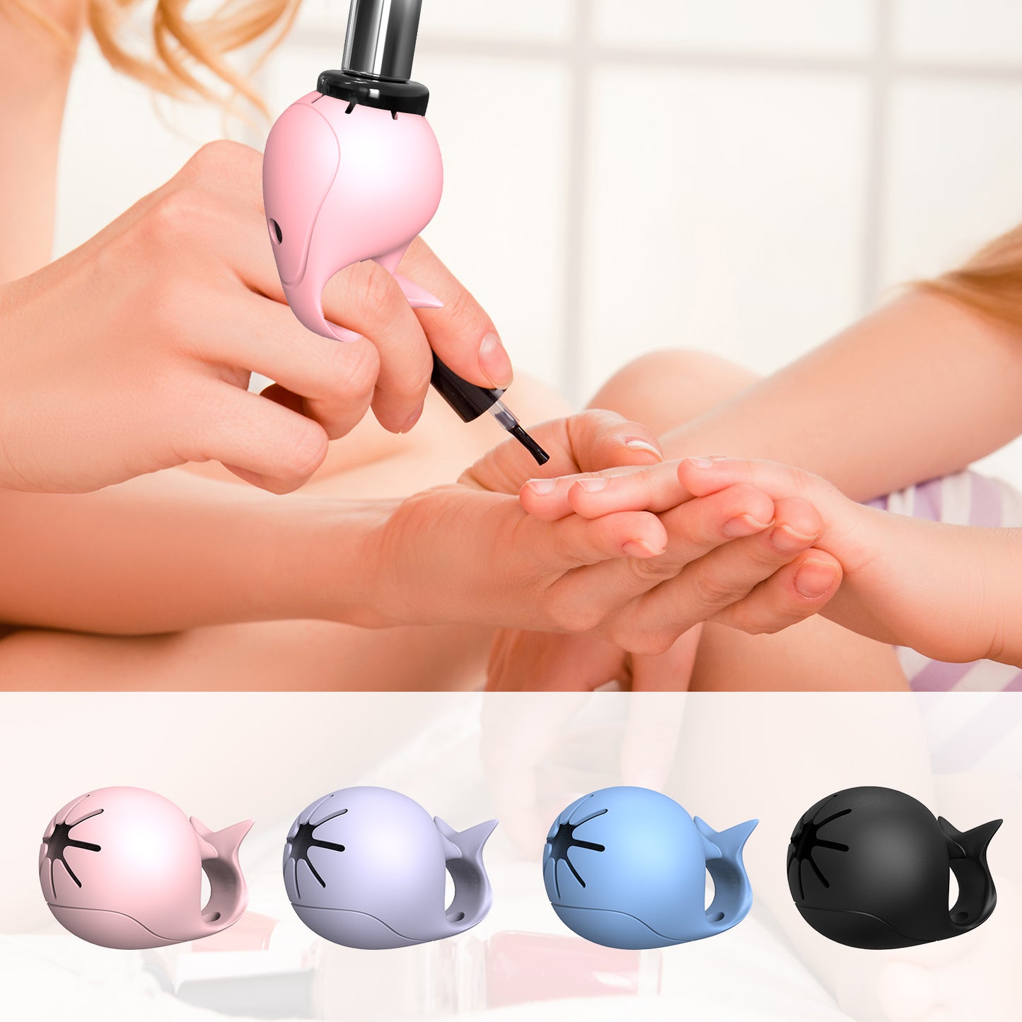 Whale Shape Nail Polish Bottle Ring