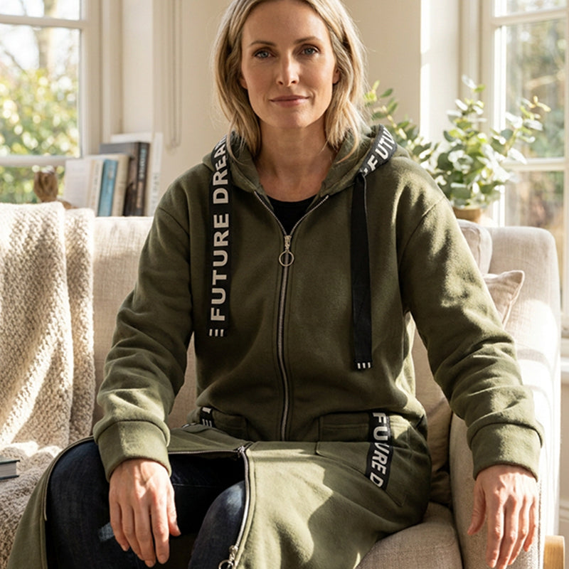 Add Cozy Style Instantly! Oversize Hooded Sweatshirt Coat for Women