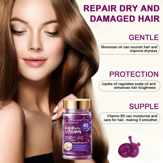 🌿Capsule Hair Oil – Instant Frizz Control & Shine
