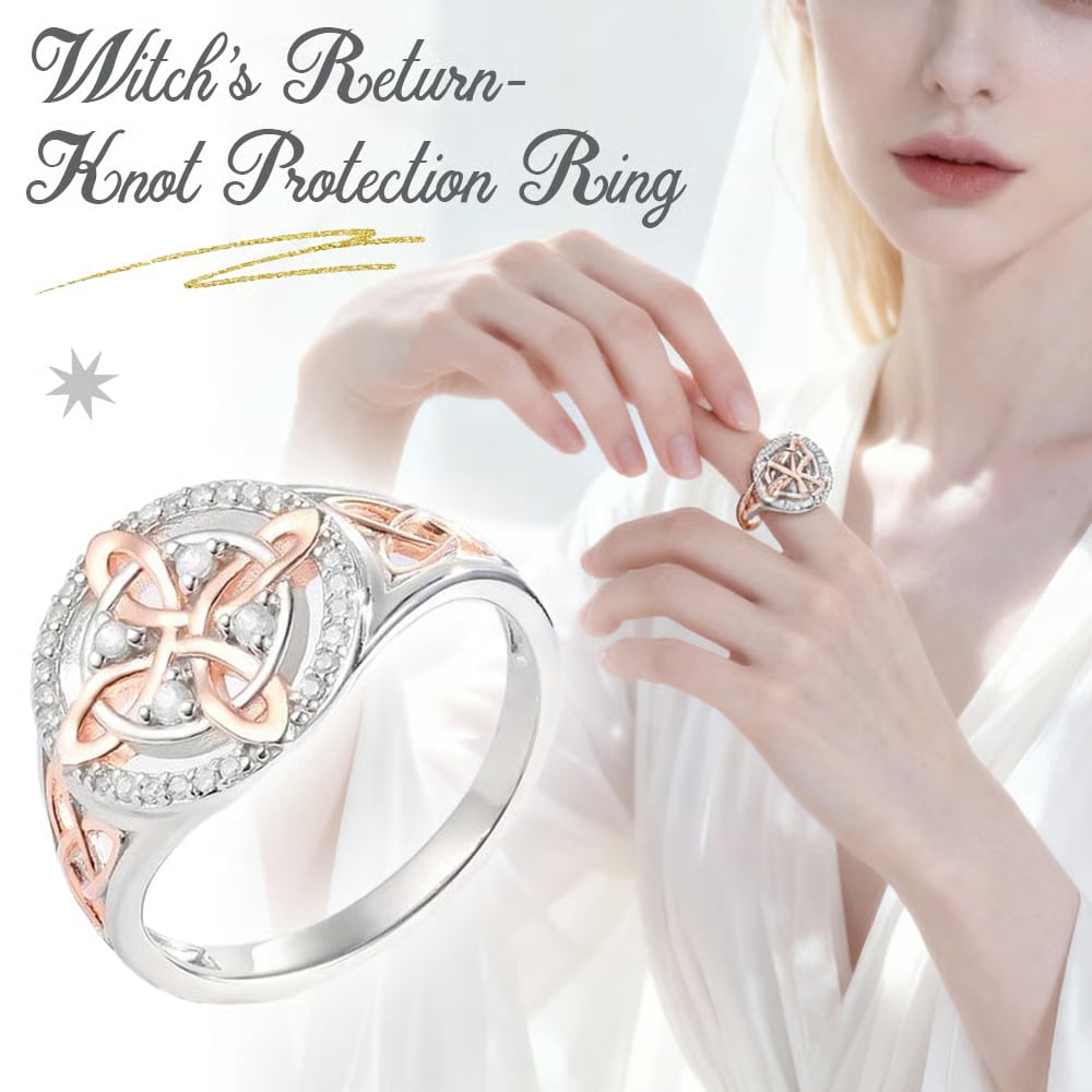 ✨New Arrival 50% OFF💍Handmade Witch's Return-Knot Protection Ring💞Protect Your Loved Ones