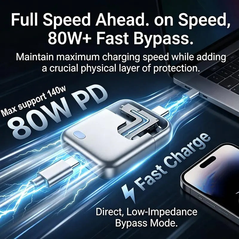 Stop Overcharging Instantly! Auto-Off 140W Smart Charging Adapter