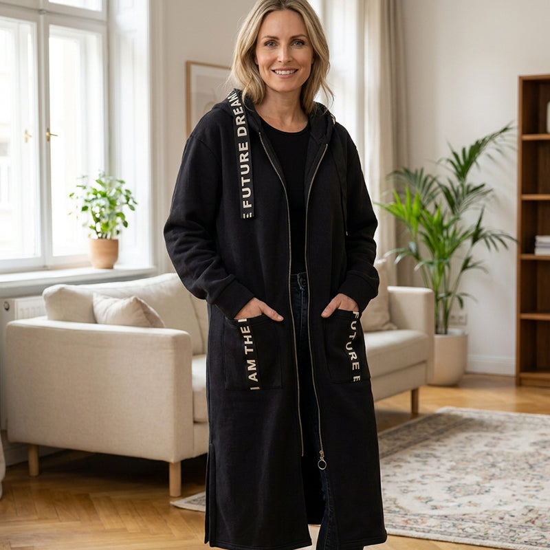 Add Cozy Style Instantly! Oversize Hooded Sweatshirt Coat for Women