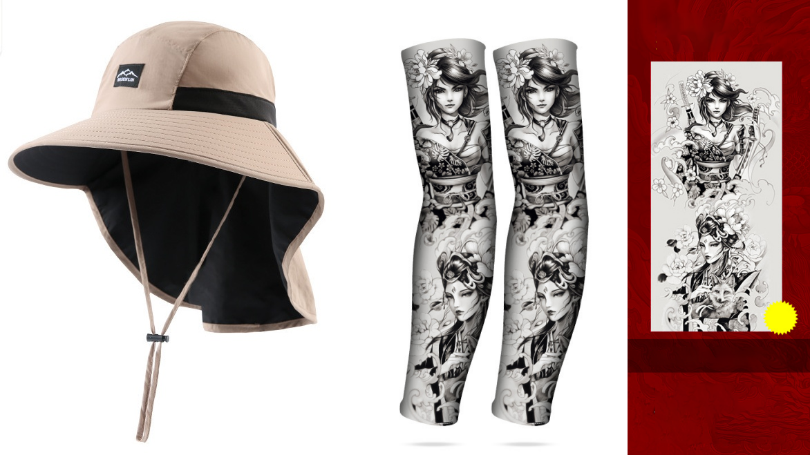 Sun-Protective & Breathable Tattoo Cooling Sleeve