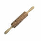 Stamp Cookies Instantly! No-Stick Engraved Beech Rolling Pin