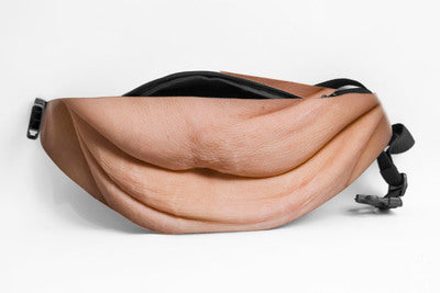Prank Any Party Instantly! No-Fade Realistic Dad Bod Waist Bag