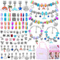 💫 60% OFF NOW! 🎁 Charm Bracelet Making Kit - Includes Beads & Tools, Creative Fun for Kids/Adults, Perfect Gift Idea 👧📦
