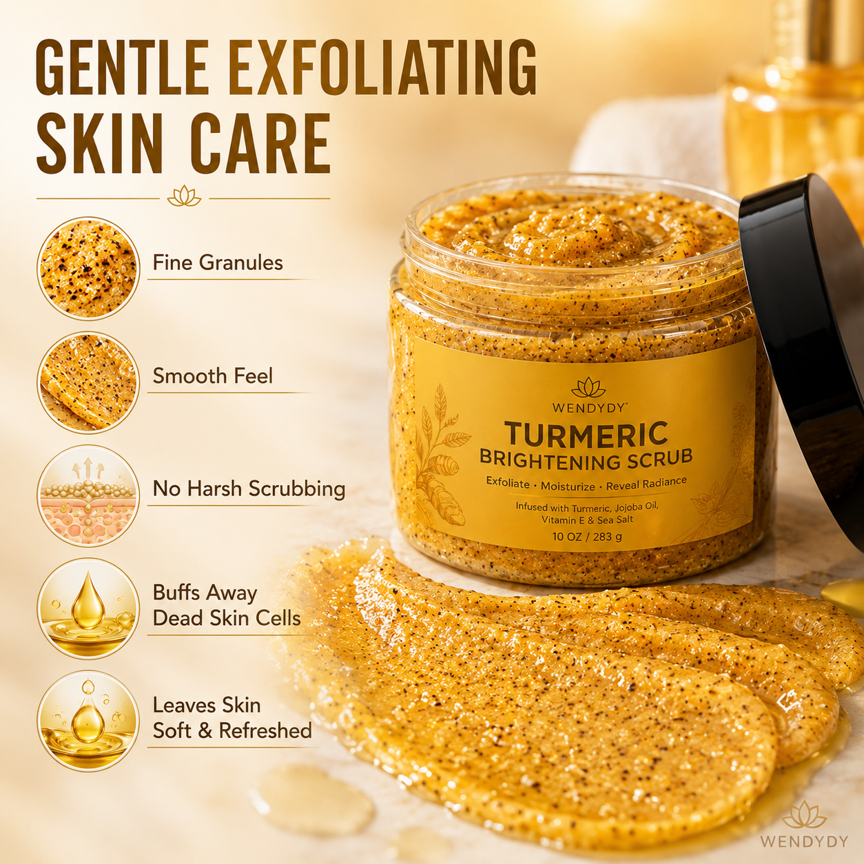 🥳2026 HOT SALE🥳Turmeric Body Scrub – Gentle Exfoliation & Dark Spot Corrector