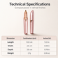 Pen-Style Eyebrow Trimmer – LED Precision & Painless Grooming