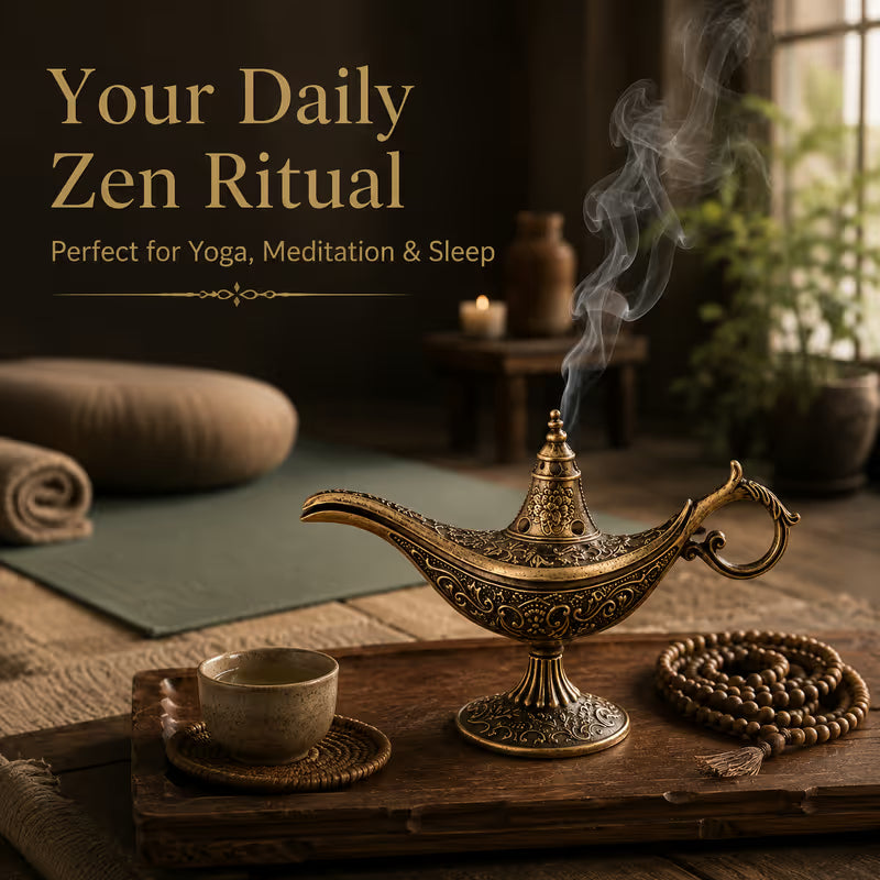 Add Magic Instantly! No-Ash Retro Alloy Incense Burner