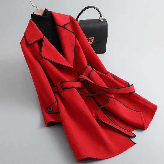 Handmade High-end Loose-cut Woolen Coat