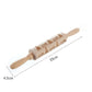 Stamp Cookies Instantly! No-Stick Engraved Beech Rolling Pin
