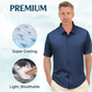 Men's Ice Silk Business Short-Sleeved Shirt