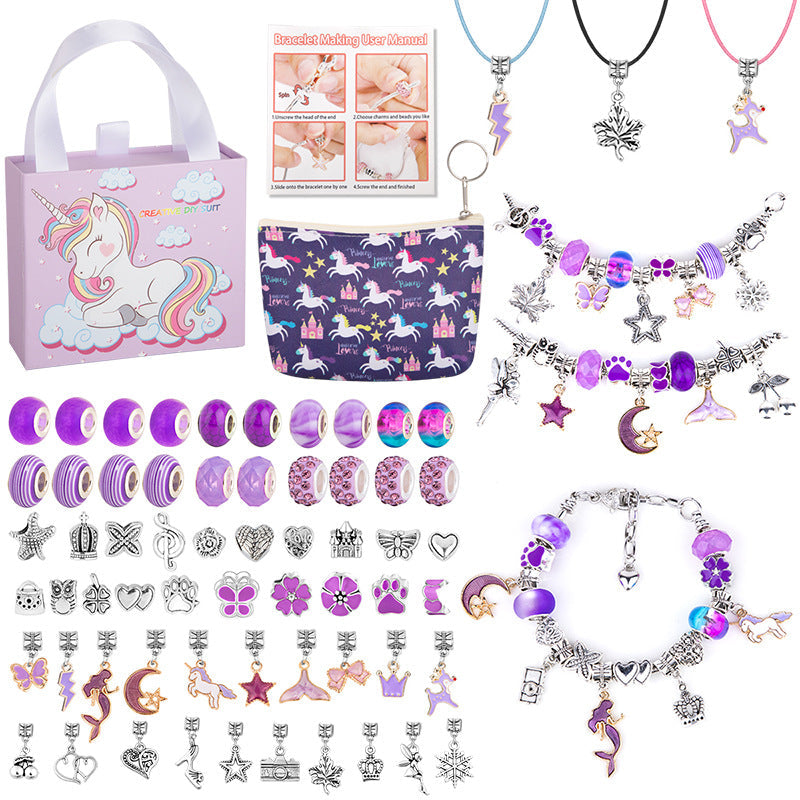 💫 60% OFF NOW! 🎁 Charm Bracelet Making Kit - Includes Beads & Tools, Creative Fun for Kids/Adults, Perfect Gift Idea 👧📦