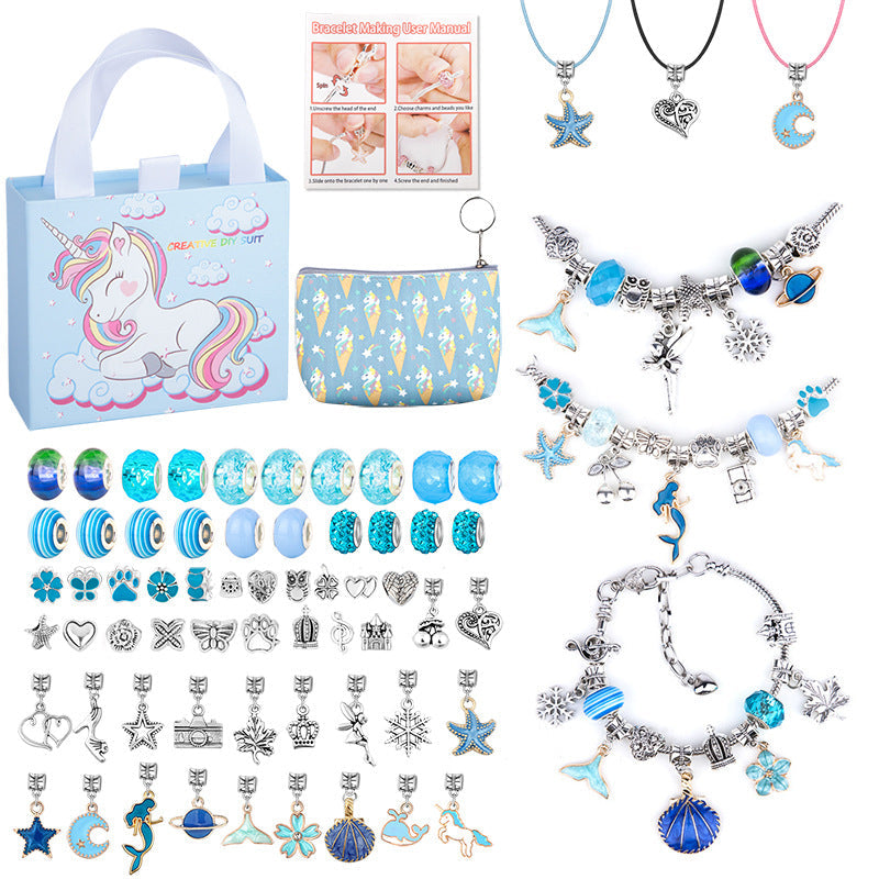 💫 60% OFF NOW! 🎁 Charm Bracelet Making Kit - Includes Beads & Tools, Creative Fun for Kids/Adults, Perfect Gift Idea 👧📦