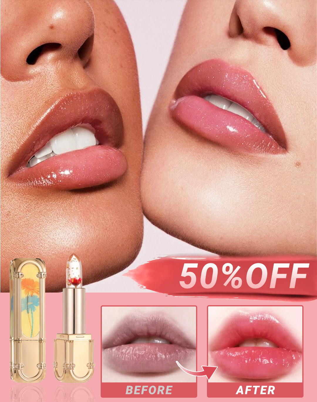 ⏳Time-limited Special🌸Flower Color Changing Lipstick💄