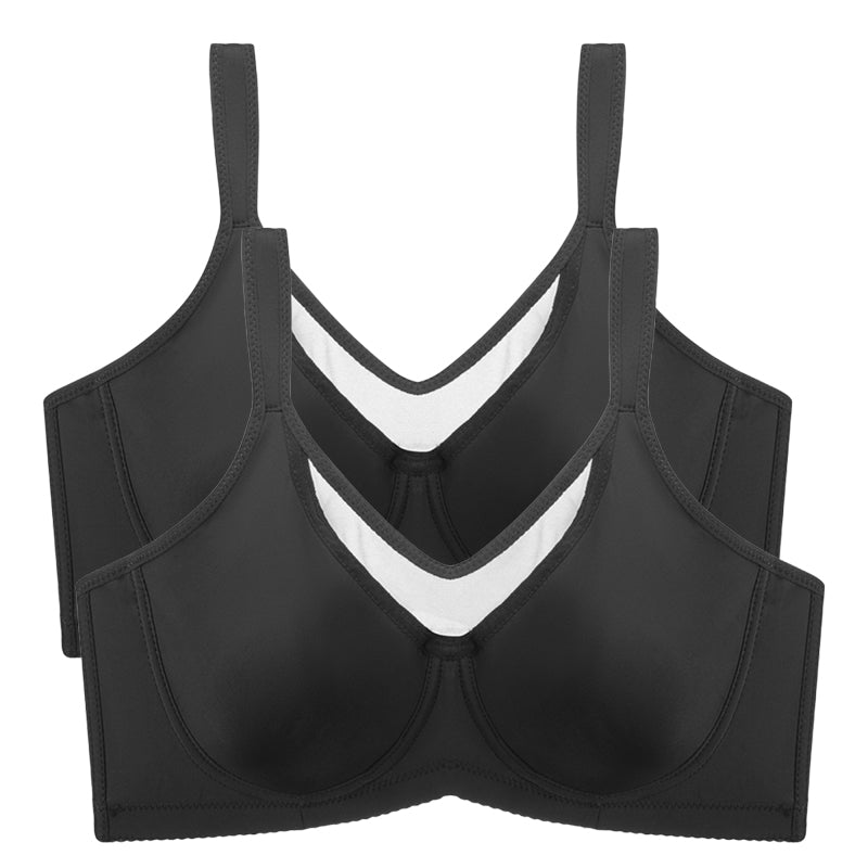 Underwire Plus-Size Bra – Breathable Mesh, Natural Lift