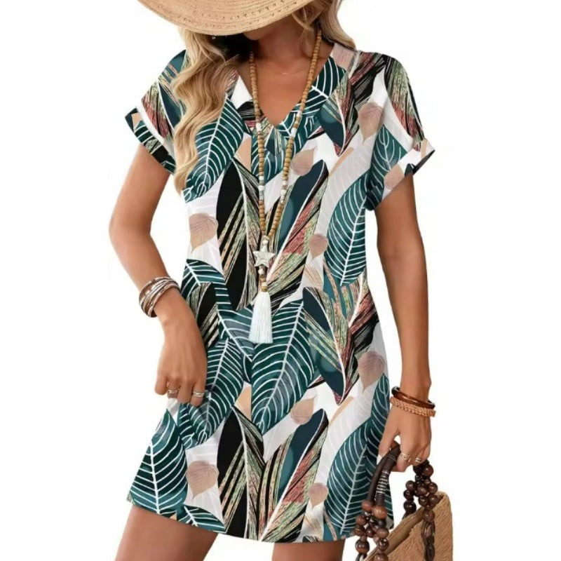 V-Neck Dress – Breezy, Pocketed & Effortless