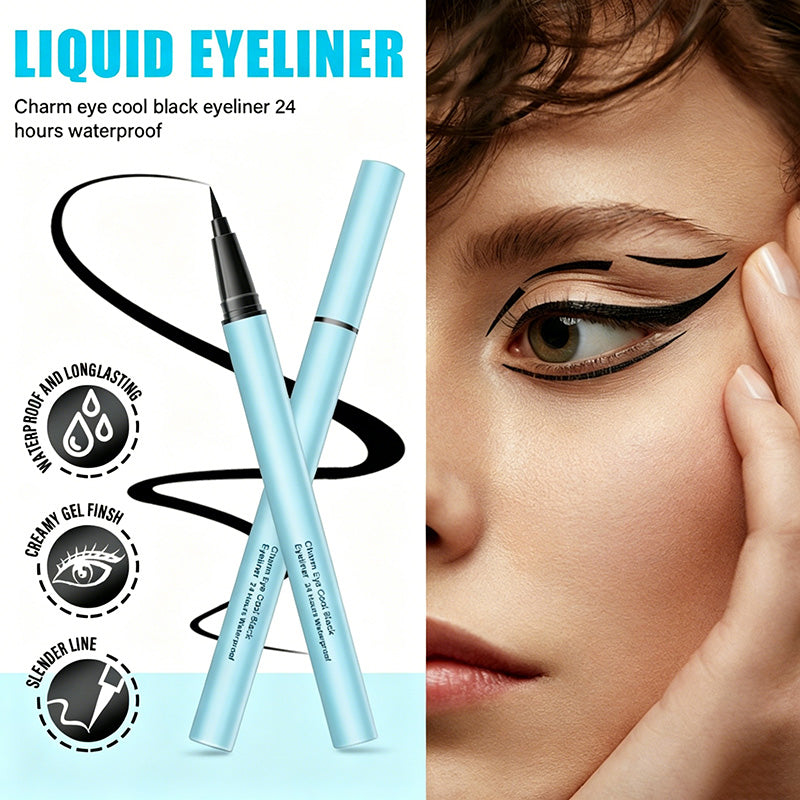 Draw Perfect Wings Instantly! No-Smudge 24H Waterproof Eyeliner