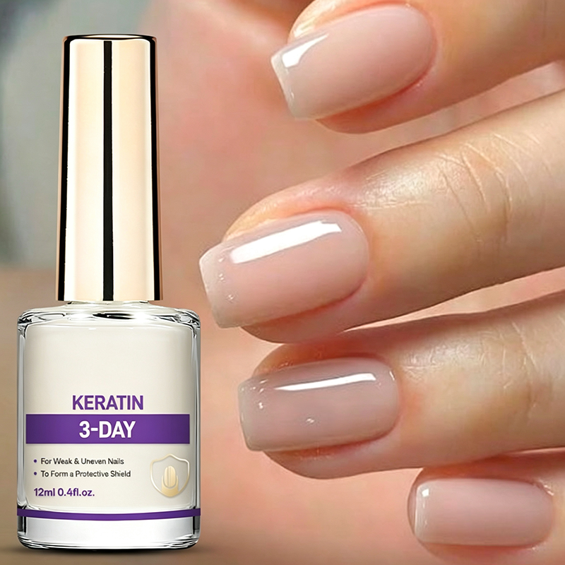 💜Glossy Nail Strengthener – No Lamp & Chip-Resistant Finish