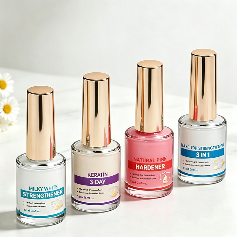 💜Glossy Nail Strengthener – No Lamp & Chip-Resistant Finish
