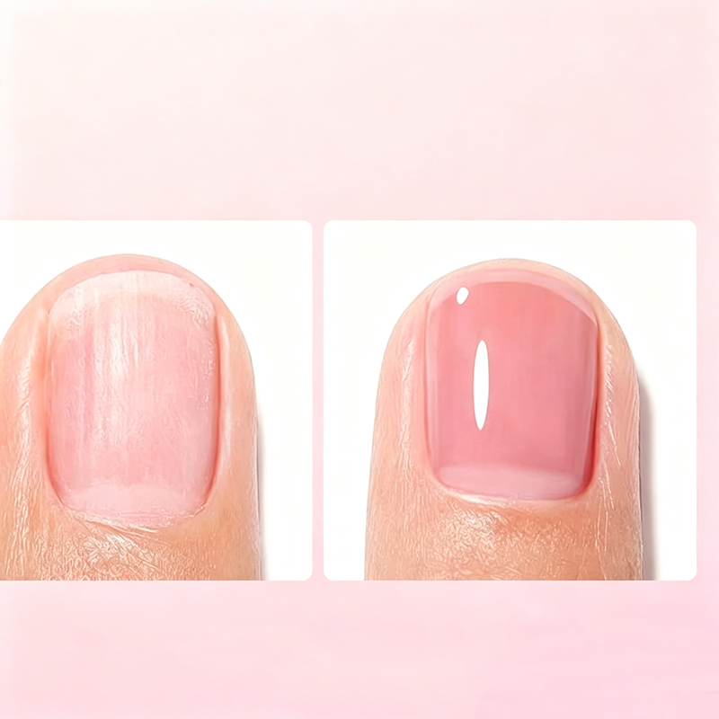 💜Glossy Nail Strengthener – No Lamp & Chip-Resistant Finish