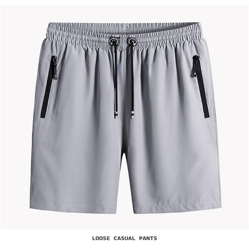 Ice Silk Running Shorts – Zip Pockets, No Slip