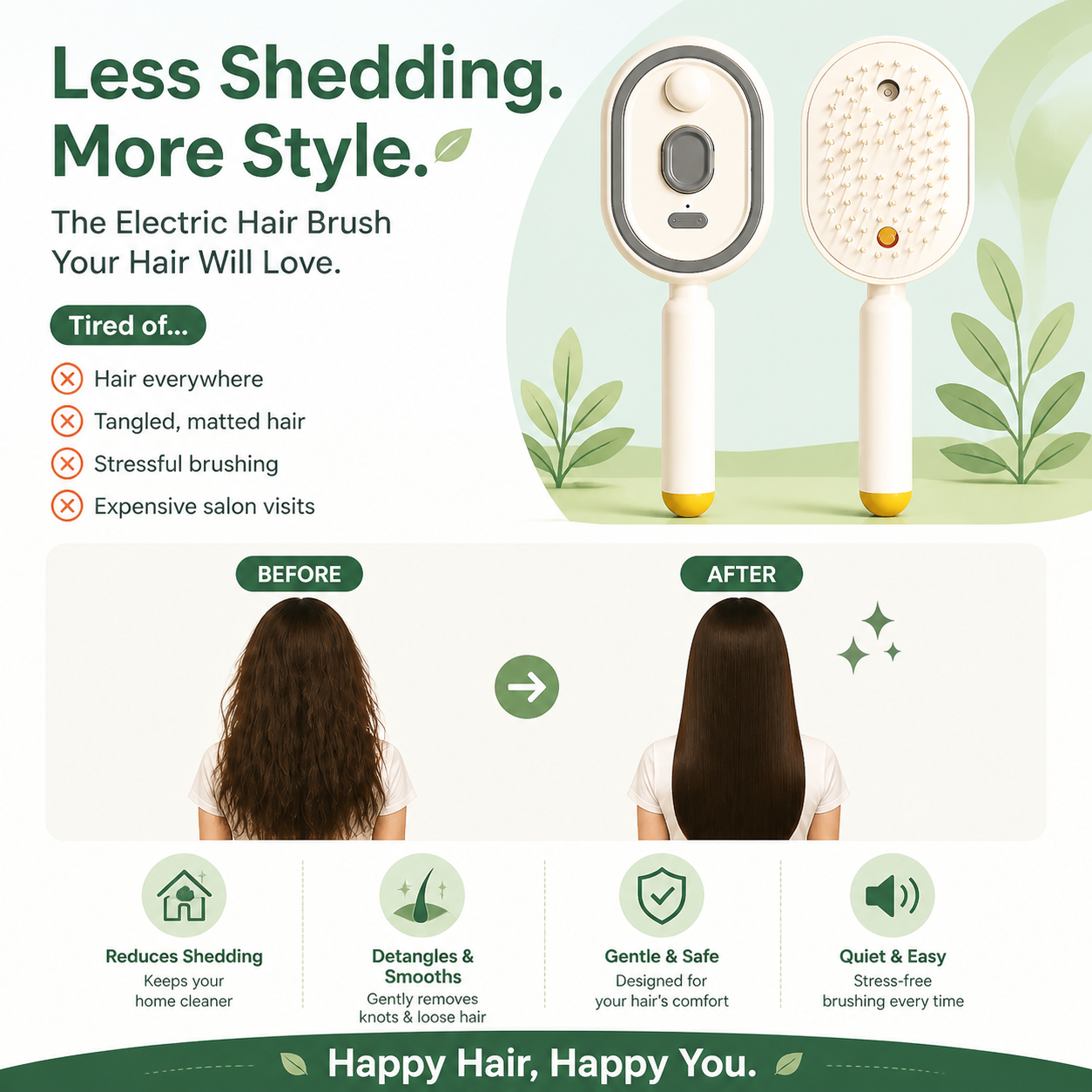🖤2026 New Year · 40% OFF🖤Moisture Spray Hair Massage Comb