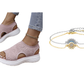 Women's Breathable Knit Platform Sandals👡 Air-permeable knit upper, cushioned sole & lightweight comfy summer footwear🇬🇧 ✨