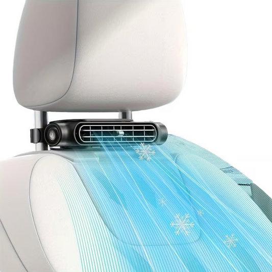 ❄️Summer Special Price:￡13.99❄️Dual Turbo USB Car Seat Fan - High Wind Power Rear Pillow Fan
