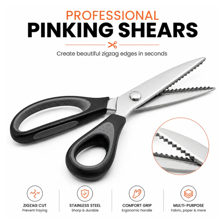 Serrated Sewing Scissors – Sharp, No Fray