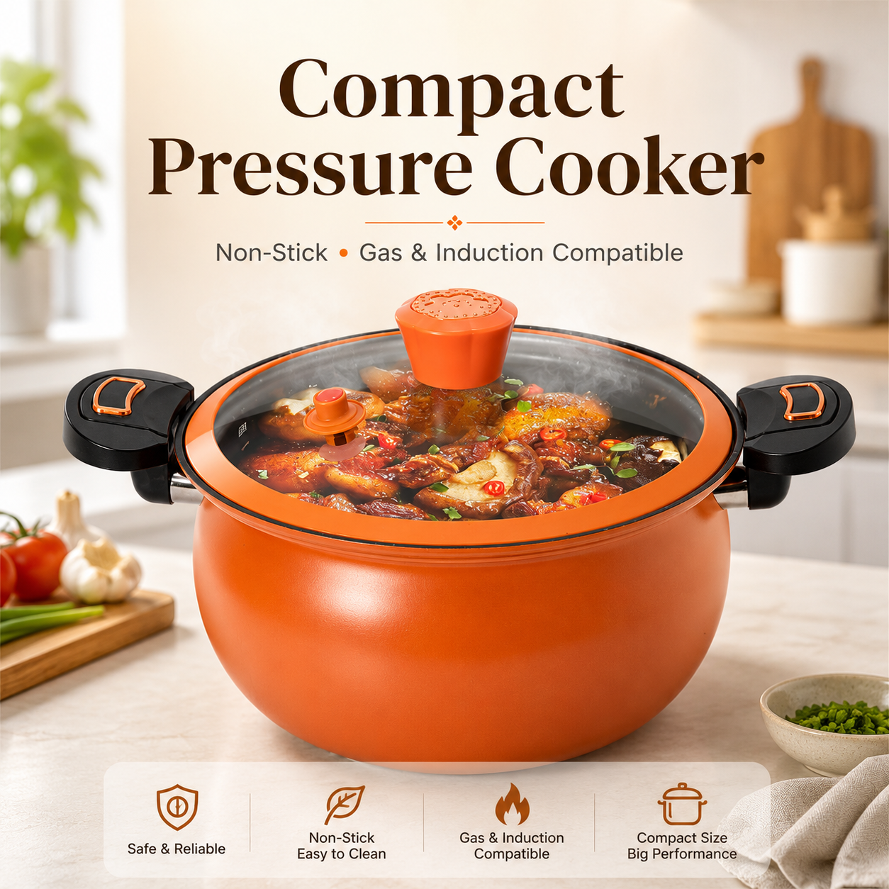 Chubby Multi-Functional Nonstick Micro-Pressure Cooker