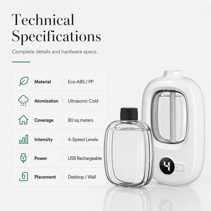 Freshen Any Room Instantly! No-Cord Timed Aroma Diffuser