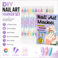 Create Nail Art Instantly! 24-Color Dual-Ended Nail Pens Set