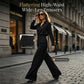 High-Waist Wide-Leg Pants – Breathable & Elegant Drape