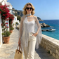 Summer Metallic Crochet Cover-Up – Lightweight, Flowy & Effortlessly Stylish summer outfit