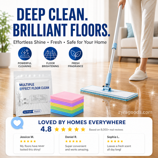 30-Pieces Multi-Effect Floor Cleaning Sheets