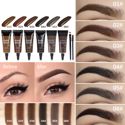 Vegan Brow Tint Kit – 16H Waterproof & Smudge-Proof Gel